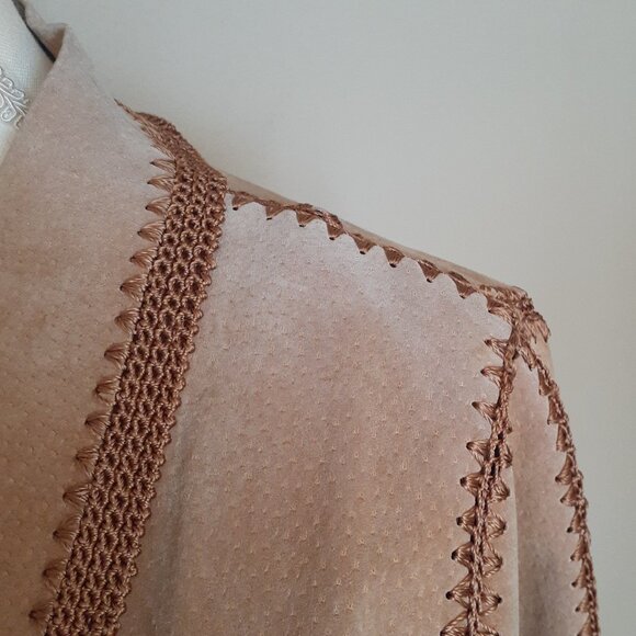 Carducci Suede and Crochet Jacket - Picture 8 of 15